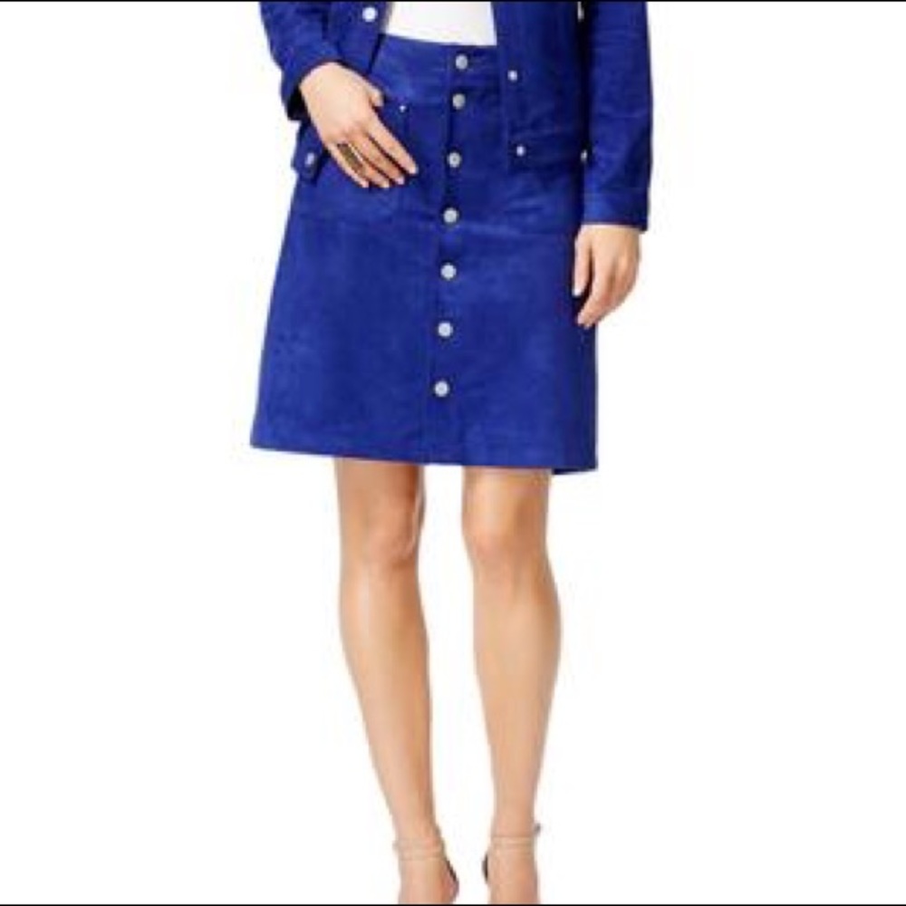 Suede Look Skirt